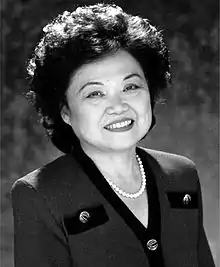 Patsy Mink, première femme de couleur élue au Congrès en 1965 (représentante de 1965 à 1977 et de 1990 à 2002, pour Hawaï).