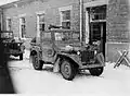 La jeep du général Patton à Bastogne, 1er janvier 1945.