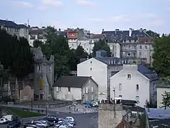 Vue du quartier depuis la ville haute avant la rénovation