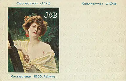 Paul Jean Gervais, carte postale, 1905