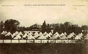 Camp des prisonniers allemands.