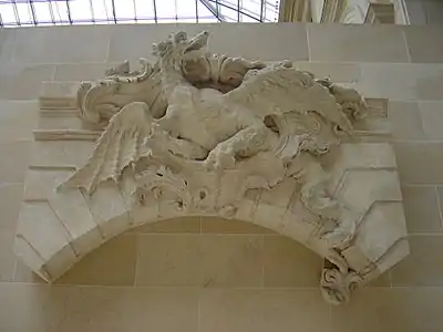 Dragon (1732), pierre, Paris, musée du Louvre.