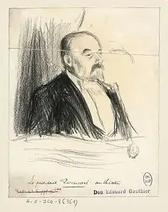 Le Président Poincaré au théâtre, 1911-1913.