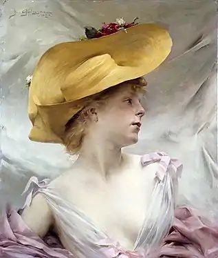 Jeune fille au chapeau de paille, 1899