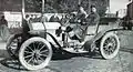 Paul Bablot, vainqueur touriste de la côte de Gaillon 1905, sur Berliet.