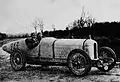 Paul Bablot avec sa Ballot 4,8 l 8 cylindres, vingt-et-unième à Indianapolis en 1919.
