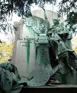 Monument funéraire de Paul Baudry (1890), Paris, cimetière du Père-Lachaise.