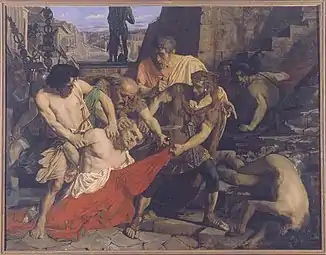 la Mort de Vitellius (1847), La Roche-sur-Yon, musée municipal.