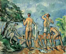 Paul Cézanne, Les Baigneurs (1890-1892).