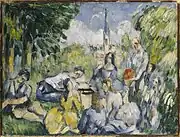 Le Déjeuner sur l'herbe, repris par Cézanne