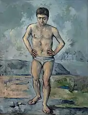 Le Grand Baigneur (1885), huile sur toile (127 × 96,8 cm), Museum of Modern Art, New York.