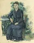 Madame Cézanne au jardin, 1879-1880, huile sur toile, musée de l'Orangerie