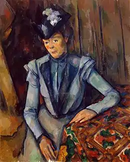 Paul Cézanne - Portrait de dame en bleu