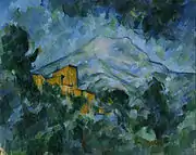 Paul Cézanne, La Montagne Sainte-Victoire et le Château noir (1904-1906)