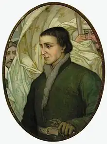 Portrait de Paul Chomedey de Maisonneuve (début du XXe siècle), chapelle Notre-Dame-de-Bon-Secours, Montréal
