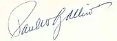Signature de Paul Gallico