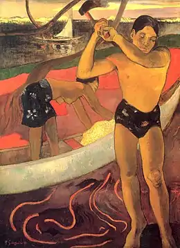 L'Homme à la hacheTableau de Paul Gauguin (1891).