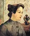 Paul Gauguin,Femme aux cheveux noués (1886)