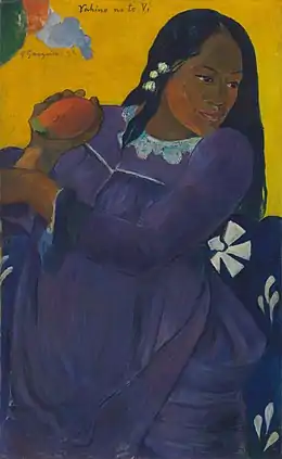 Paul Gauguin, Tahitienne à la mangue (1892).