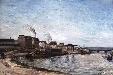 Le Pont de Grenelle, 1875,Paul Gauguin,musée Wallraf Richartz, Cologne.