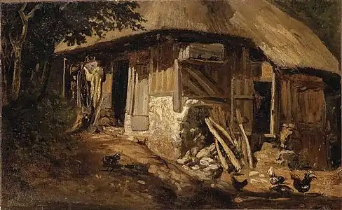 Chaumière normande, vieux TrouvillePaul Huet, Années 1830Musée du Louvre