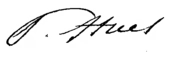 signature de Paul Huet