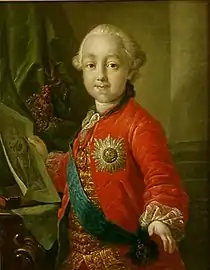 Paul Ier enfant (décennie 1760)