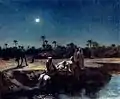 An Arab Encampment By Moonlight