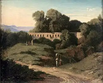 Paysage de Rome. Vue de l’aqueduc de la villa Borghèse (1874), musée des Beaux-Arts de Bordeaux.