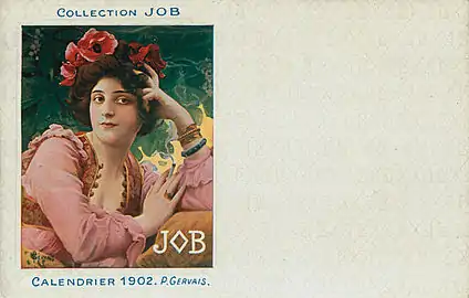 Paul Jean Gervais, carte postale, 1902