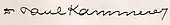 signature de Paul Kammerer