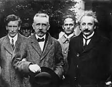 Paul Langevin et Albert Einstein, 1923.