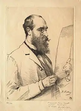 Portrait d'Eugène Rodrigues-Henriques (1853-1928), alias Erastene Ramiro, par Paul Mathey.