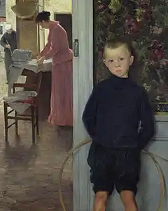 Enfant et femme dans un intérieur (vers 1890), Paris, musée d'Orsay.