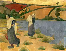 Paul Sérusier : Les laveuses à la Laïta (1892, musée d'Orsay).