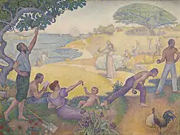 Au temps d'harmonie. L'âge d'or n'est pas dans le passé, il est dans l'avenir (1893-1895), huile sur toile (310 × 410 cm), mairie de Montreuil.