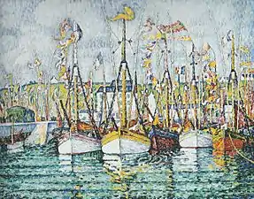 Paul Signac, Bénédiction des thoniers à Groix c.1923.