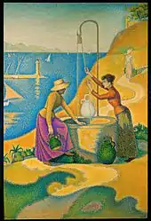 Paul Signac,  Femmes au puits 1892.