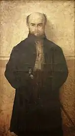 Portrait de Paul Verlaine réalisé par Edmond Aman.