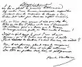 [Désappointement] publié en 1913 dans Biblio-sonnets, ce sonnet serait le dernier écrit par Verlaine avant sa mort. Manuscrit paru dans La Plume en 1896.