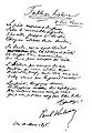 Fable ou histoire daté du 10 mars 1895 et publié dans le recueil Invectives en 1896. Manuscrit paru dans La Plume en 1896. Porte aussi le titre alternatif Anecdote.