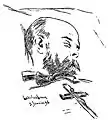 Ladislas Loevy, Verlaine sur son lit de mort le 8 janvier 1896, paru dans La Plume en 1896.