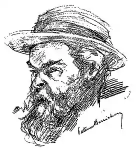 Paterne Berrichon, Paul Verlaine, portrait paru dans La Plume en 1896.