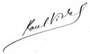 Signature de Paul Vidal
