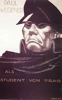 Description de l'image Paul Wegener als Student von Prag, Filmplakat 1913.jpg.