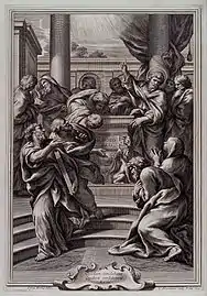 Saint Paul parle du jugement dernier, 1679 d'après Ferri