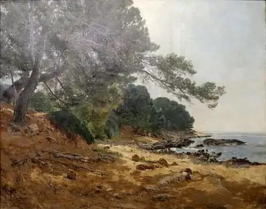 Les Pins penchés à Carqueiranne, musée d'Art de Toulon.