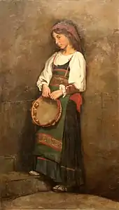 Napolitaine au tambour basque, musée d'Art de Toulon.
