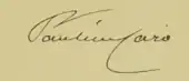 signature de Pauline Caro