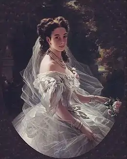 Paulina Sándor princesse Metternich (1836-1921), par Winterhalter.